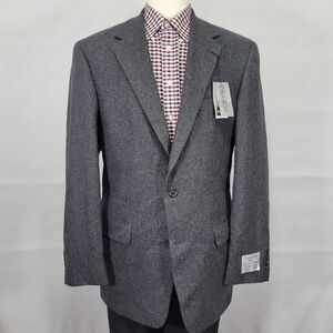 Gianfranco Ruffini Italy Men's Sport Coat Blazer Two Button Gray Camel Blend 42L